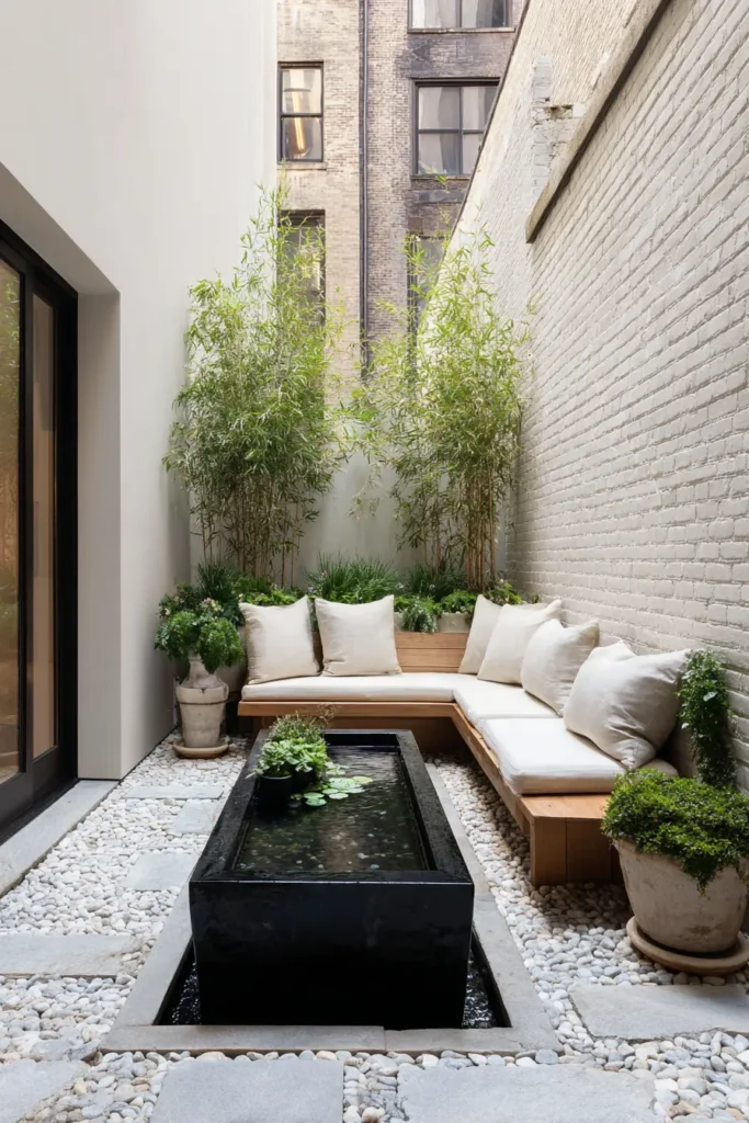 Modern Zen Bamboo Courtyard Design