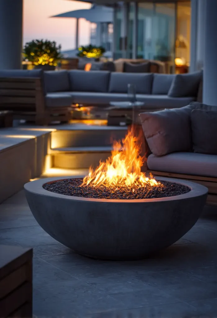 Natural Gas Fire Bowl