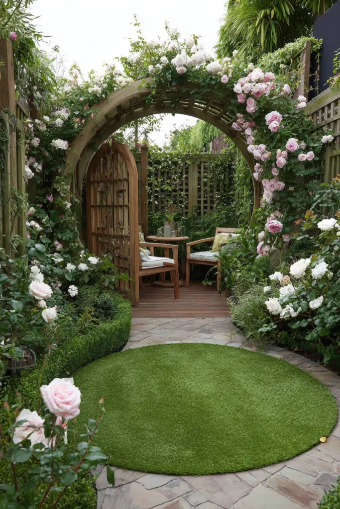 Secret Garden with Circular Lawn
