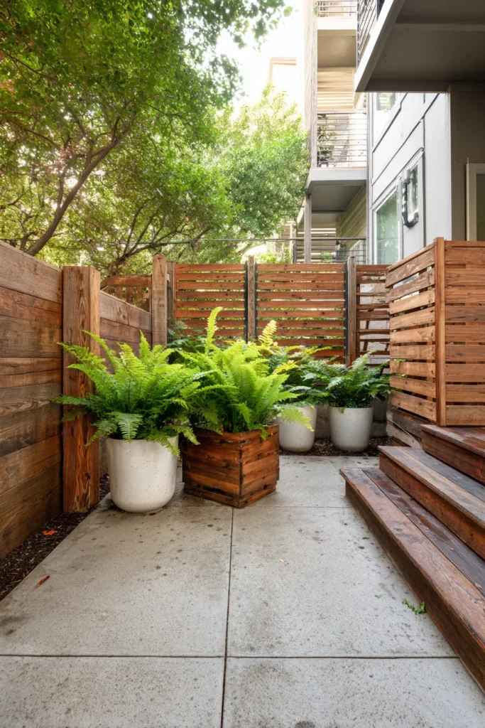 Serene Minimalist Fern Garden Design