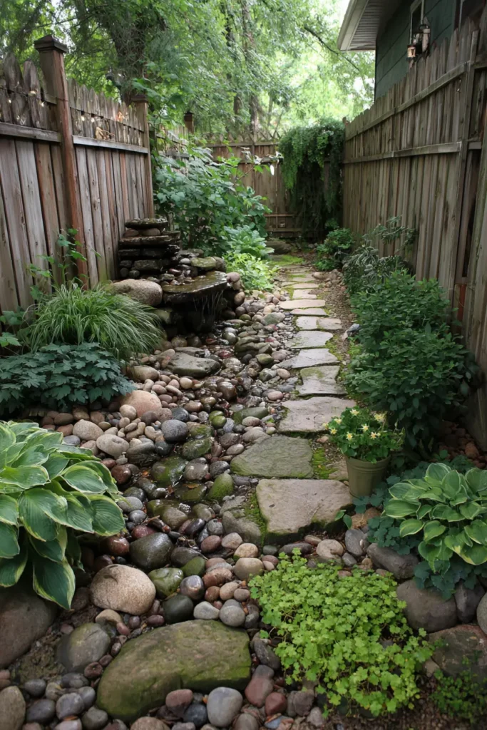 Serene Stone Pathway with Foliage
