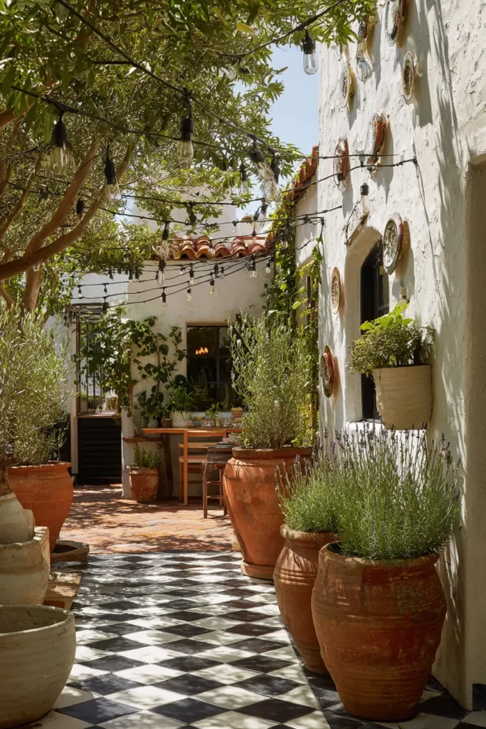Simple Lavender Planters