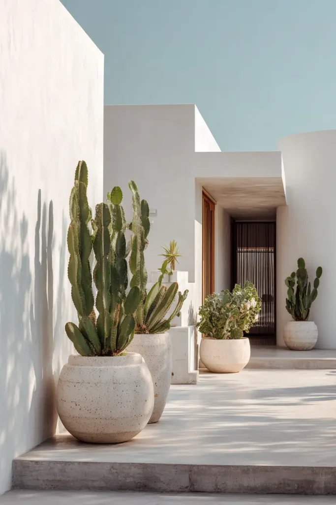 Sleek Modern Succulent Garden Space