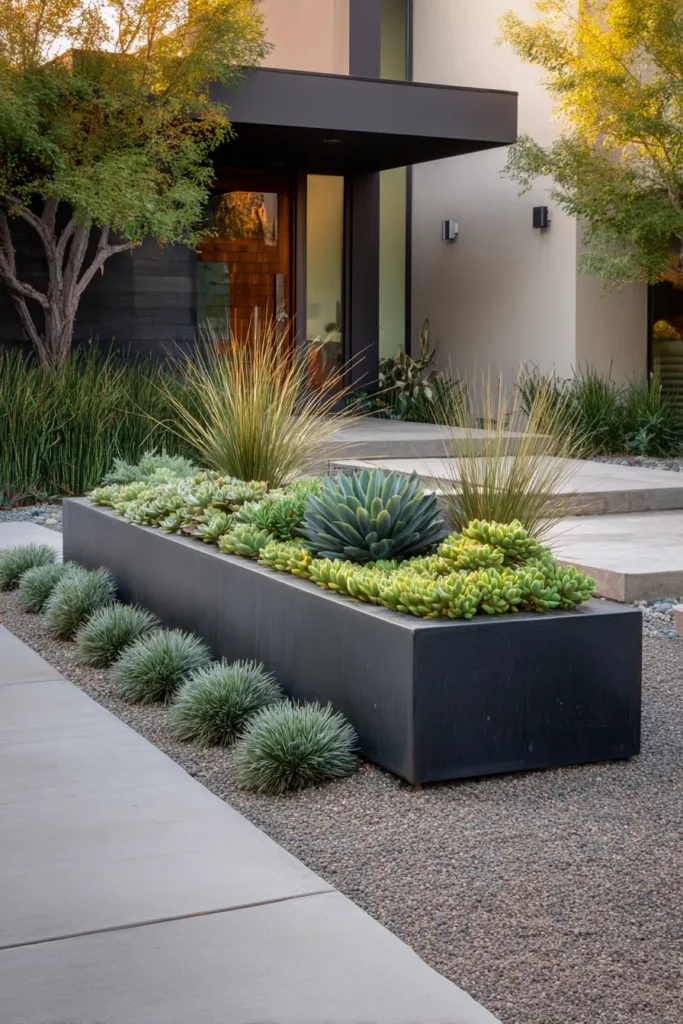 Sleek Succulent Garden Design