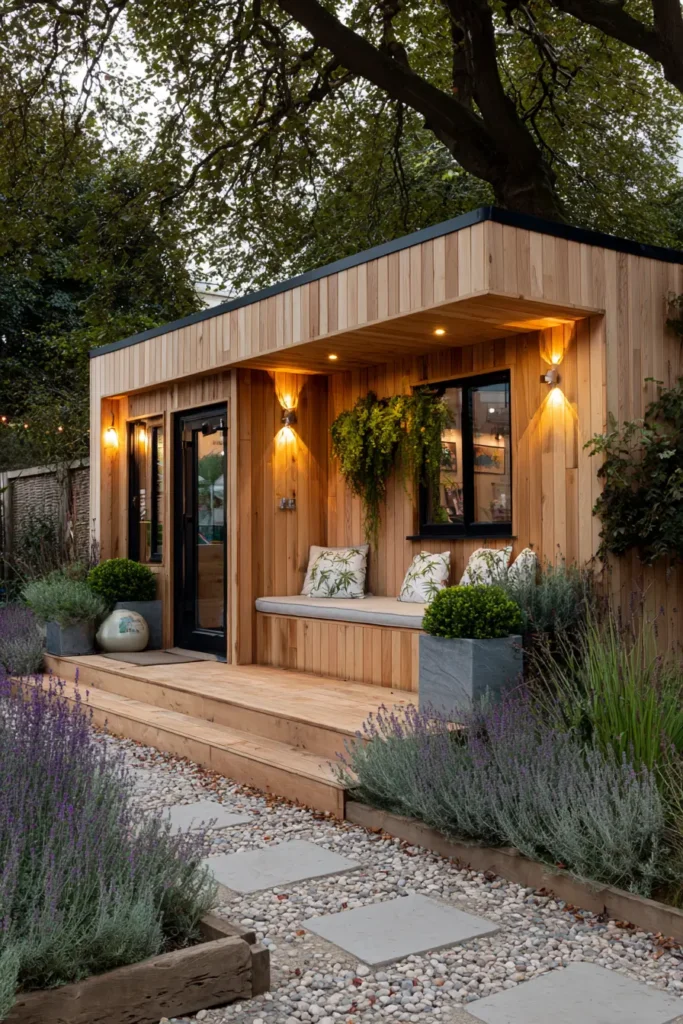 Sleek Wooden Modern Garden Shed