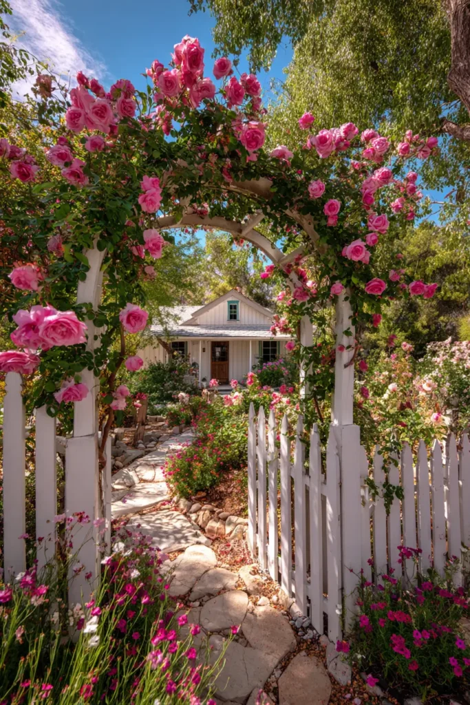 Storybook Garden with Cascading Roses
