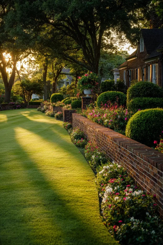 Traditional Brick Edged Border