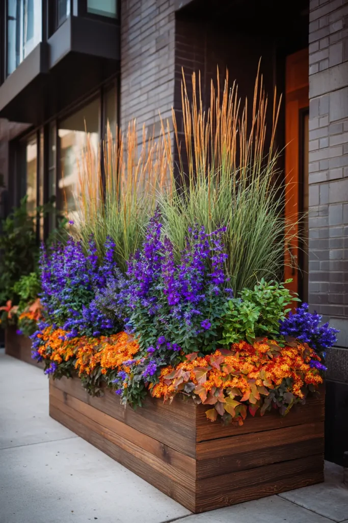 Vibrant Orange Blooms in Rustic Planter