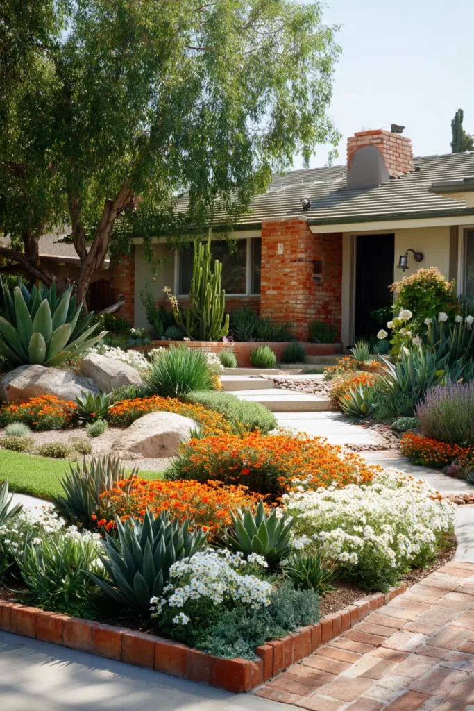 Vibrant Succulent and Floral Oasis