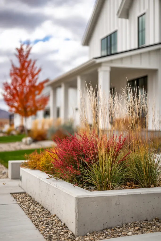 Vibrant Succulents and Grasses