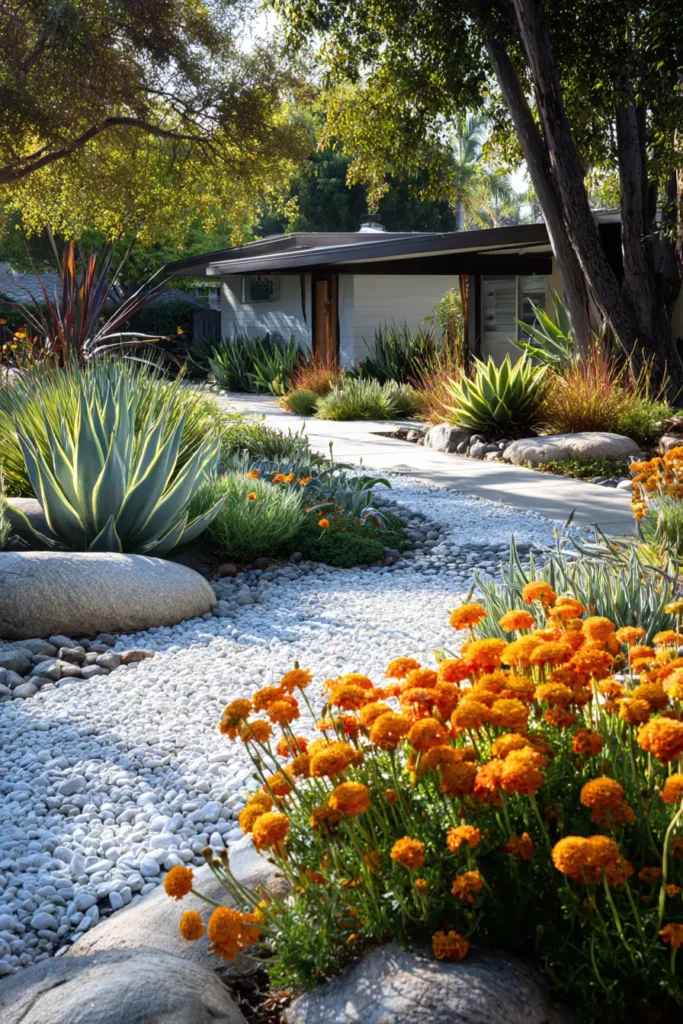 Vibrant Tropical Succulent Garden Design