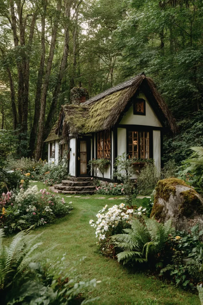 Whimsical Garden Shed with Planters
