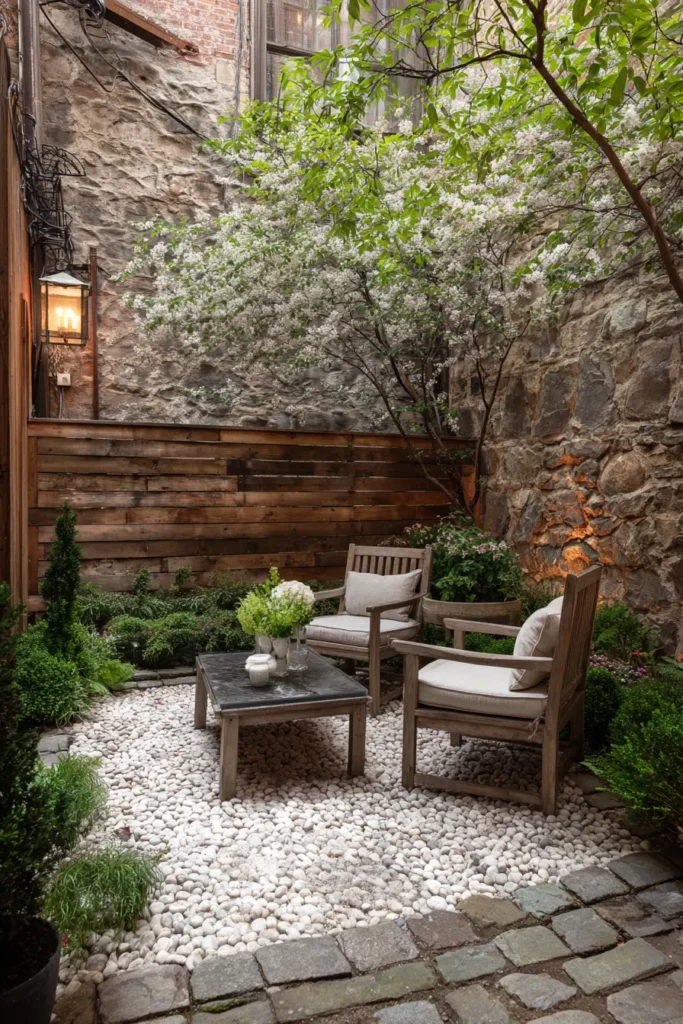 Charming Front Garden with a Low Hedge and Climbing Vines