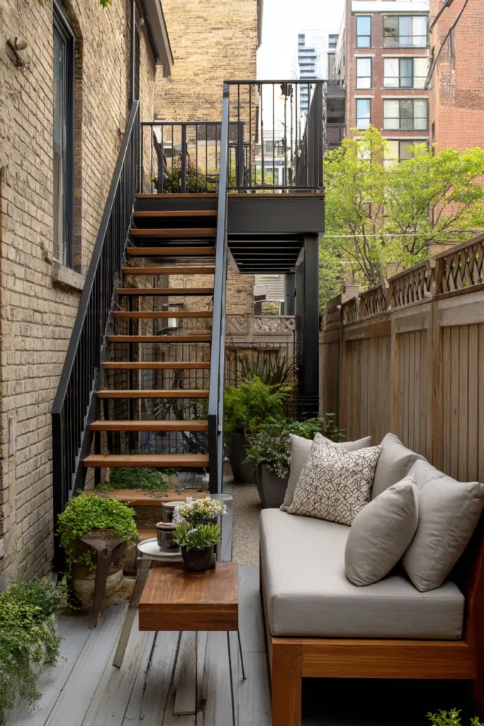 Cozy Elevated Deck with Greenery Accents