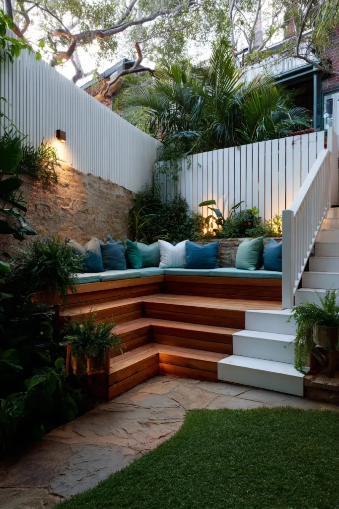 Cozy Modern Elevated Wooden Decking