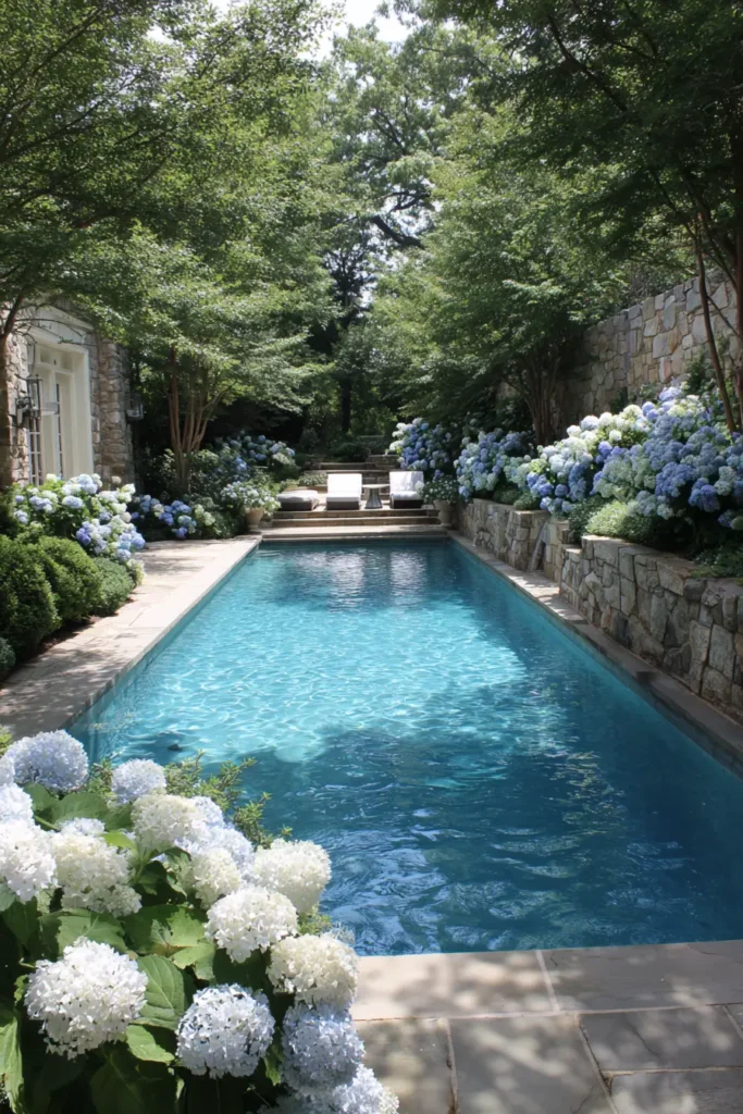 Elegant Hydrangeas and Blue Flowers Arrangement