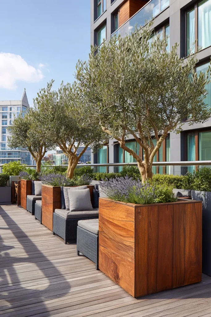 Elevated Planters with Greenery Arrangement