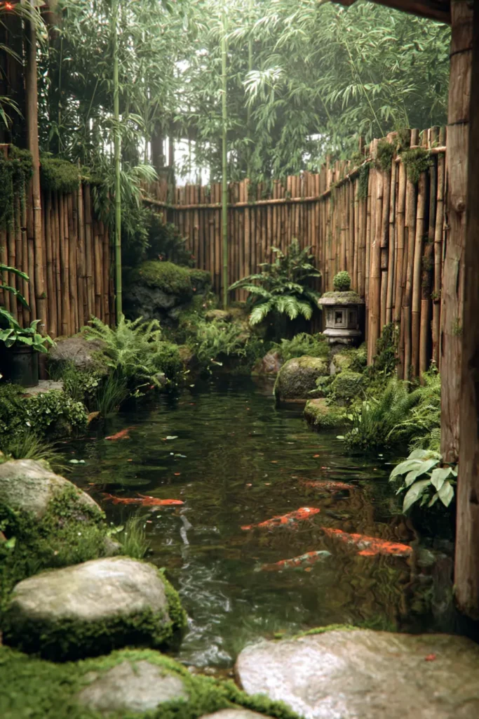 Japanese Koi Pond For Relaxation