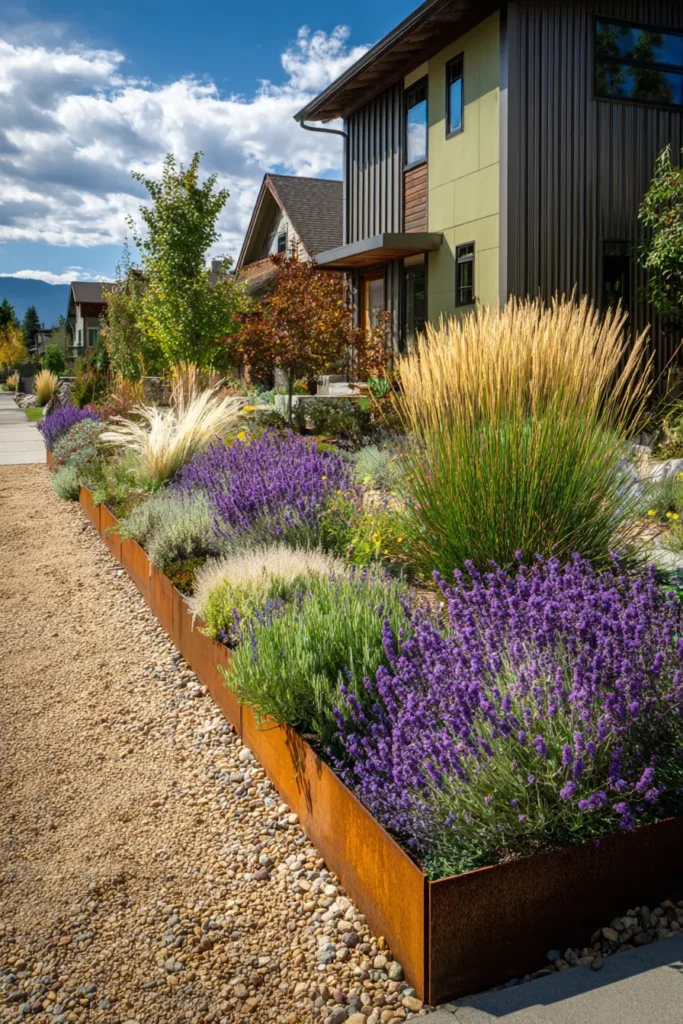 Lavender and Ornamental Grass Garden
