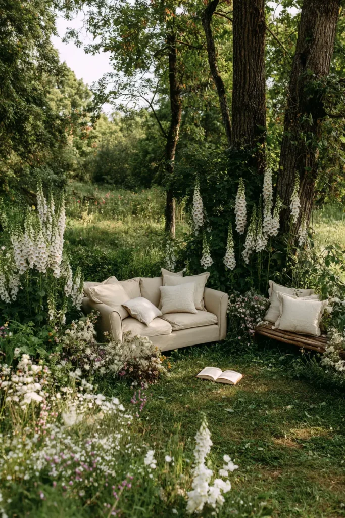 Miniature Cottage Garden with a Tucked-Away Reading Corner