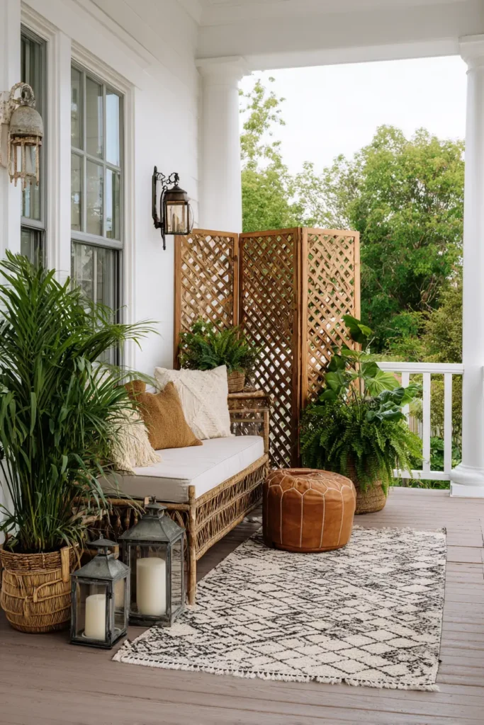 Modern Minimalist Bamboo Privacy Screen Design