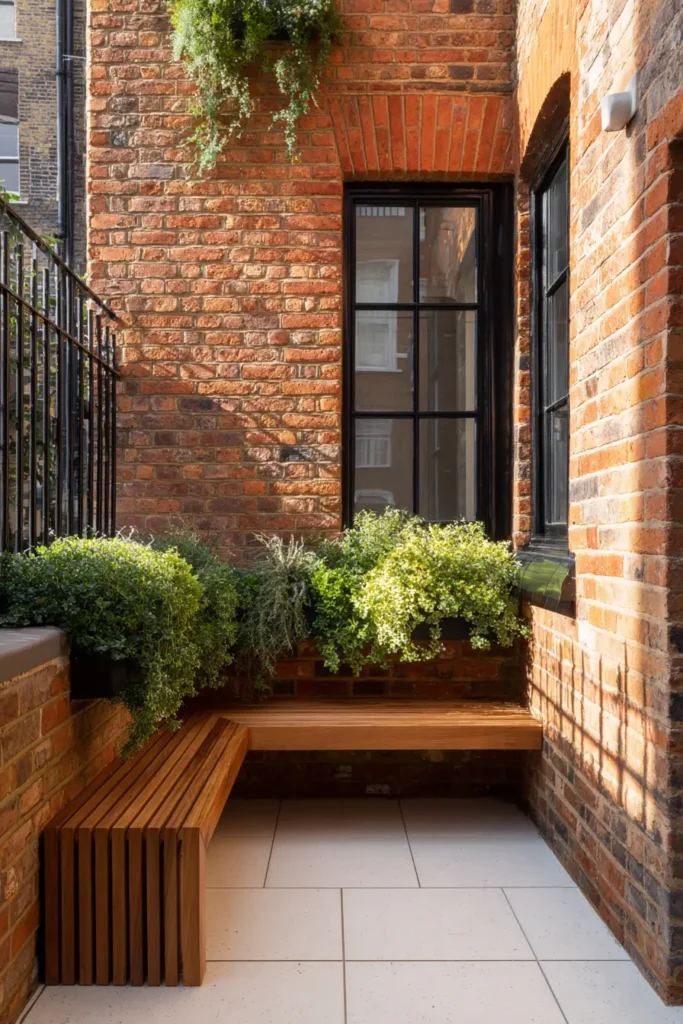 Modern Minimalist Brick Garden Retreat
