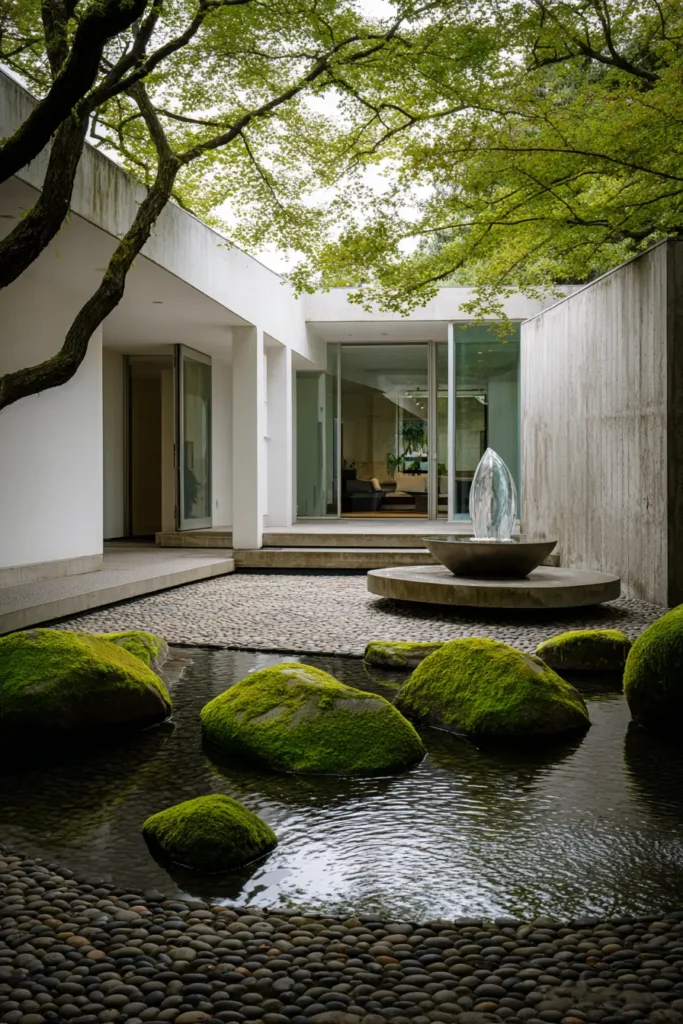 Peaceful Japanese Rock Garden