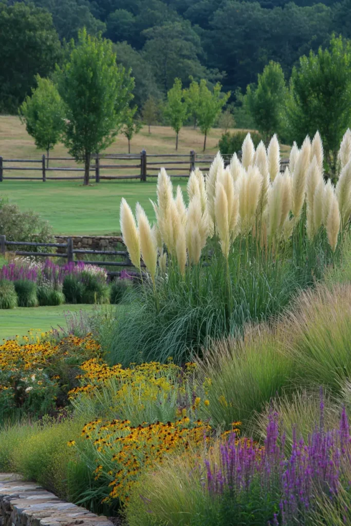 Prairie-Inspired Garden with Tall Grasses