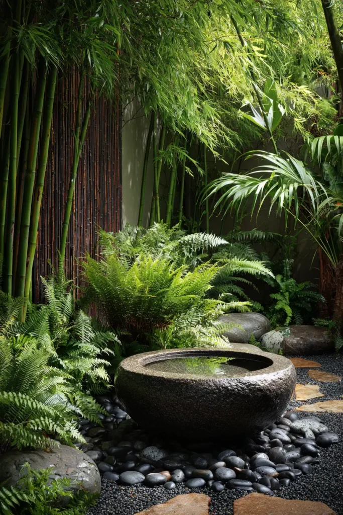 Rhododendron and Fern Garden Oasis