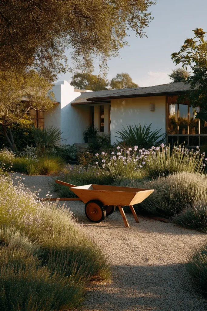 Rustic Charm Marigolds In Wheelbarrow