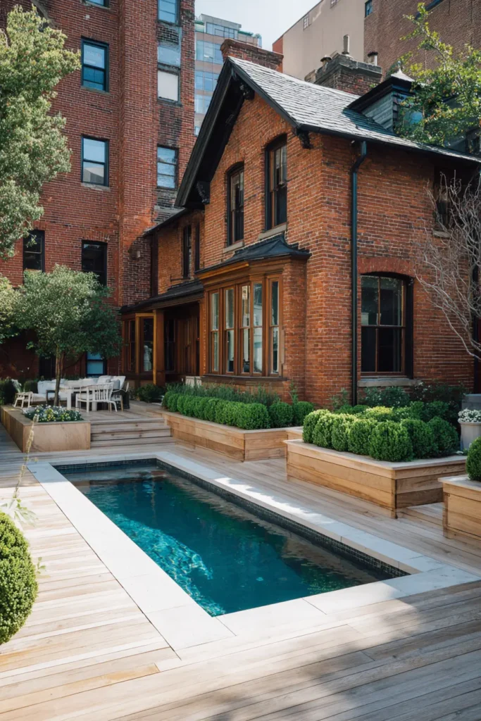 Rustic Elegance with Lush Greenery Surround