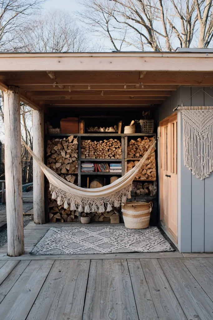Rustic Elevated Deck with Cozy Hammock