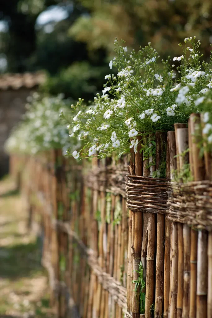 Rustic Wooden Garden Privacy Fence