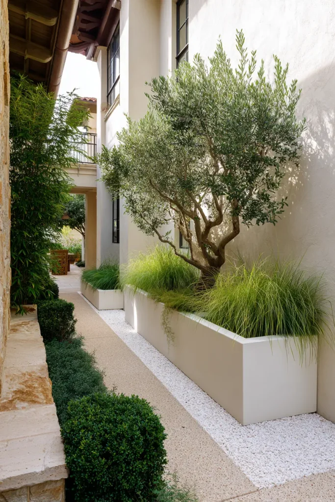 Serene Bamboo and Stone Pathway
