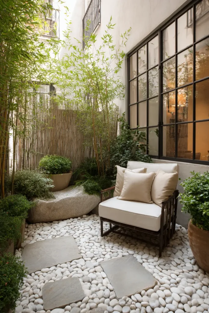 Serene Japanese Gravel Garden Retreat