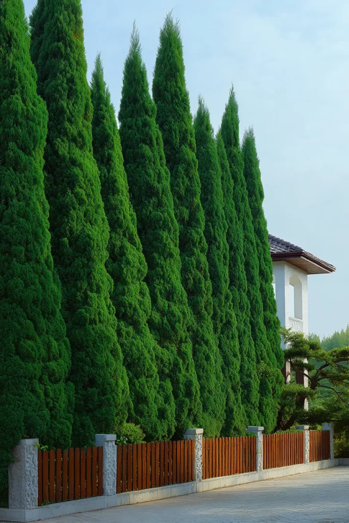 Tall Evergreen Hedge for Ultimate Privacy