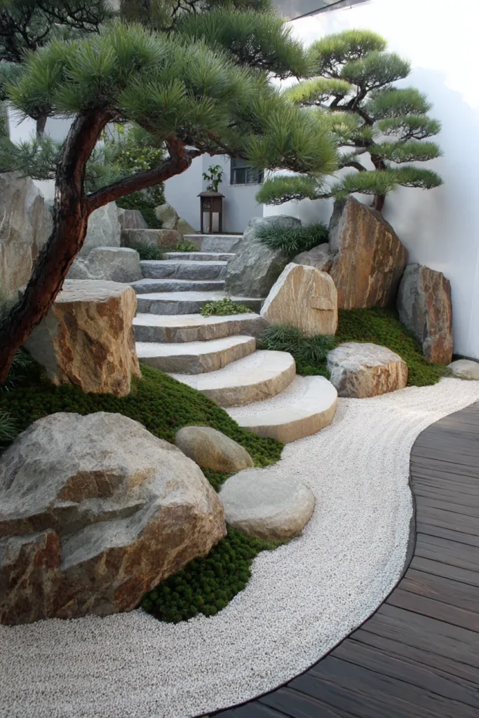 Tranquil Japanese Rock Garden