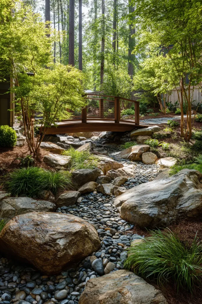 Tranquil Japanese Rock Garden Pathway