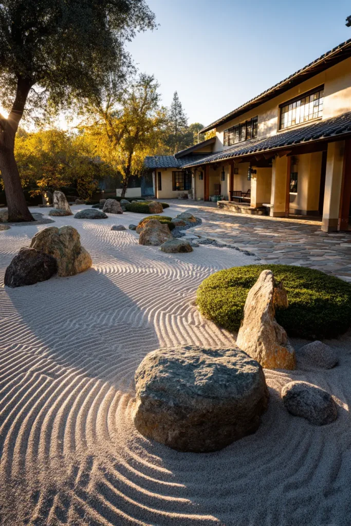 Tranquil Japanese Zen Rock Garden