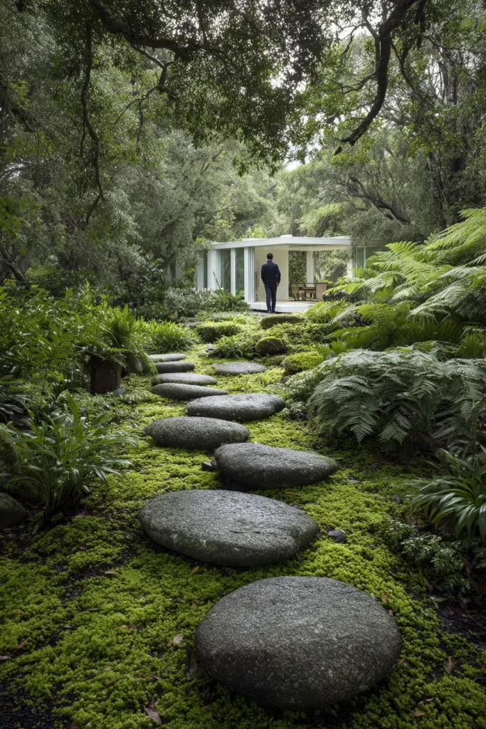 Tranquil Modern Garden Pathway