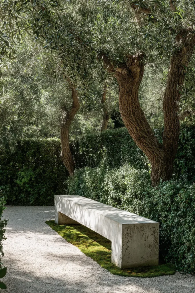 Tranquil Stone And Moss Garden With Minimalist Design