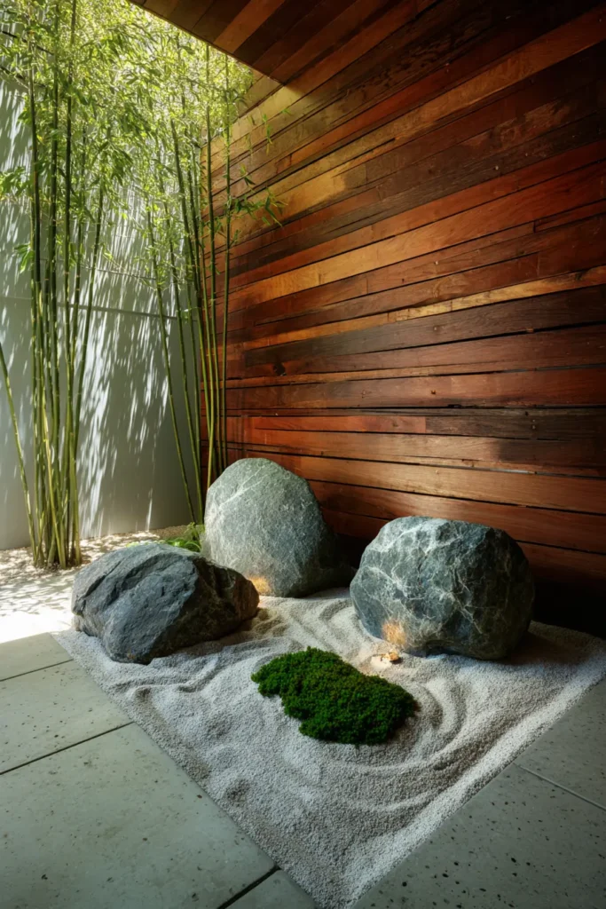 Tranquil Zen Rock Garden Setting
