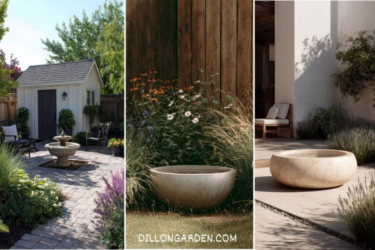 20 Flower Beds Ideas with Bird Baths Are Seriously Gorgeous!